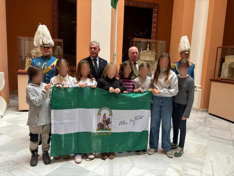 Homenaje bandera de Andalucía